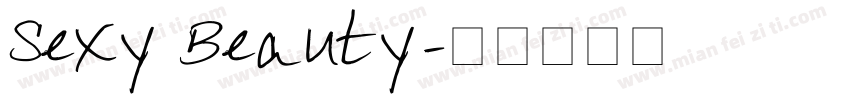 Sexy Beauty字体转换